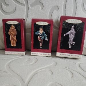 Hallmark Wizard of Oz Ornament Set - Red and Blue